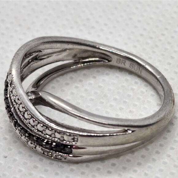 Sun Bronze Silver Plated & Diamond Ring (7) - Picture 7 of 8